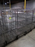 4-tier wire stocking carts