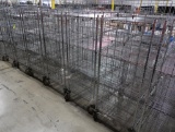 4-tier wire stocking carts