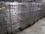 4-tier wire stocking carts
