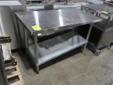 stainless table w/ undershelf