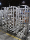 aluminum sheet pan racks, on casters