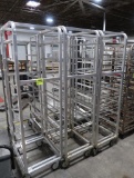 aluminum sheet pan racks, on casters
