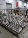aluminum cooler rack, on casters