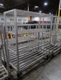 aluminum cooler rack, on casters