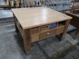 solid oak top table