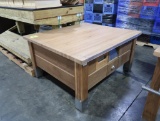 solid oak top table