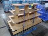 4-tier wooden merchandiser