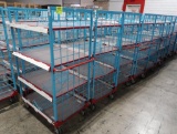 4-tier wire stocking carts