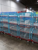 4-tier wire stocking carts