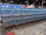 4-tier wire stocking carts