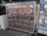 aluminum cubby cart