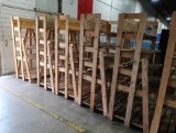 wooden merchandising racks