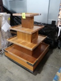 4-tier wooden merchandiser
