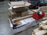 pallet of misc- Clipper roller lacer & micro-perforated sheets