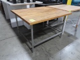 solid maple top table