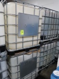 plastic containers in steel cages