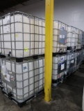 plastic containers in steel cages