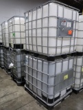 plastic containers in steel cages