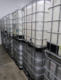 plastic containers in steel cages