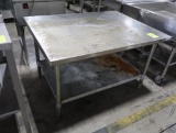 stainless equipment stand w/ undershelf