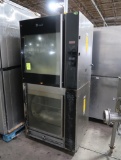 Fri-jado double-stack rotisserie, no spits, outer glass door pane is broken both sides