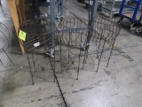 metal baskets on stands, for flower pots