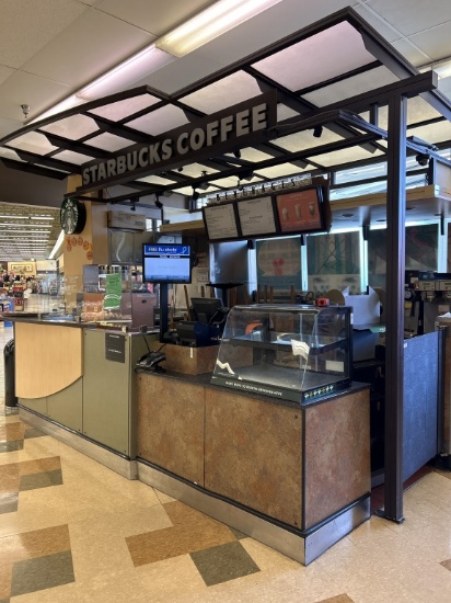 Front Section Of Coffee Kiosk