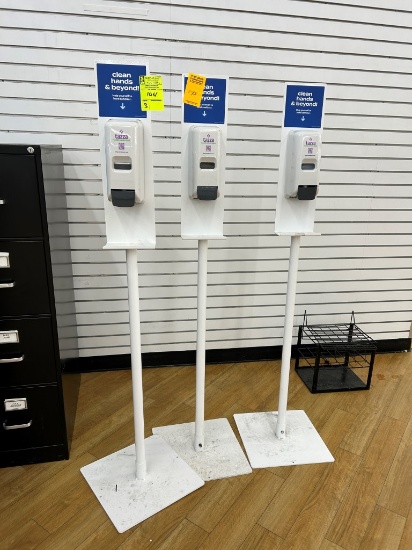 Hand Sanitizer Dispensers On Stands