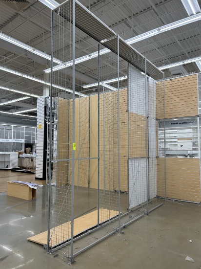 3 Sections Of Grid Rack Shelving