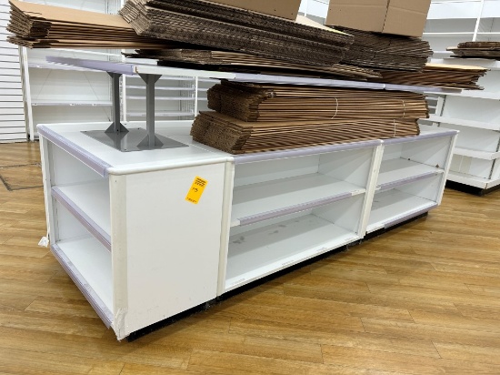 Run Of Wooden Two Tier Merchandisers