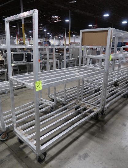 aluminum cooler rack, on casters