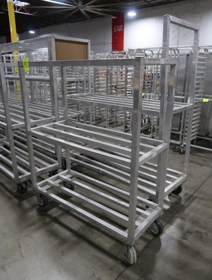 aluminum cooler rack, on casters
