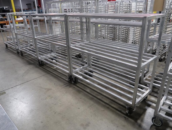 aluminum cooler racks, on casters