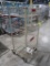 wire basket stocking cart, on casters