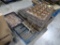 pallet of muffin pans, sheet pans, & cooling screens