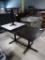 cafe tables w/ wooden tops