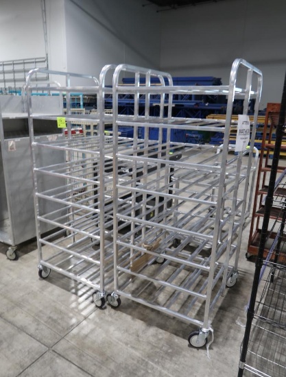 aluminum tub/tray racks, look new