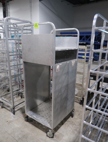 aluminum transport cart w/ sides