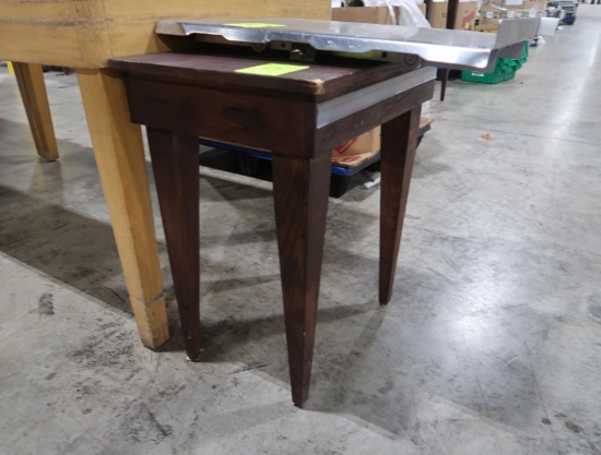 wooden side table