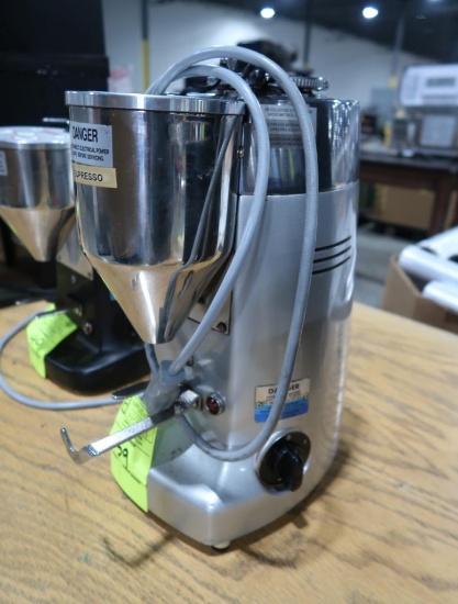 Mazzer Luigi espresso grinder, missing plastic