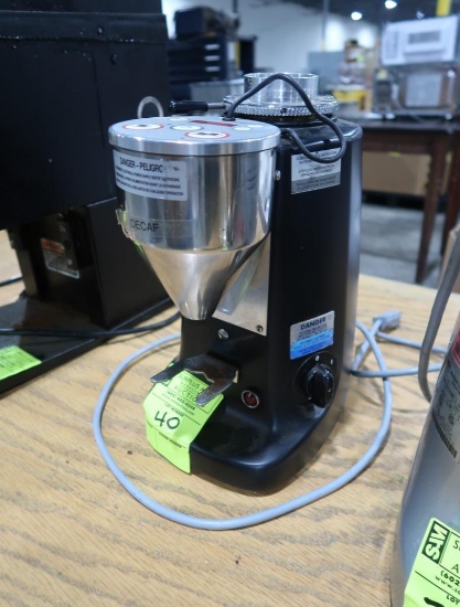 Mazzer Luigi espresso grinder, missing plastic
