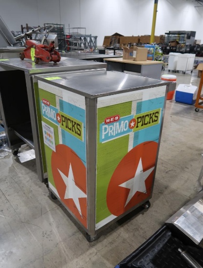 stainless demo cart