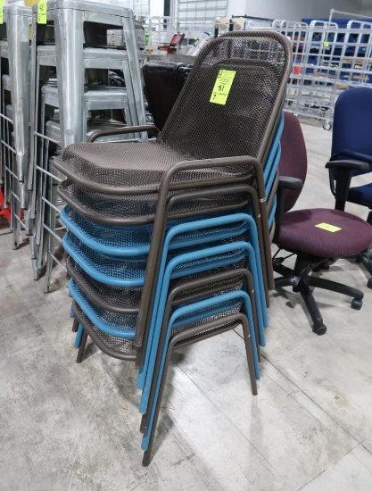 stackable metal mesh chairs