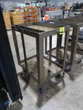 stainless meat saw parts cart