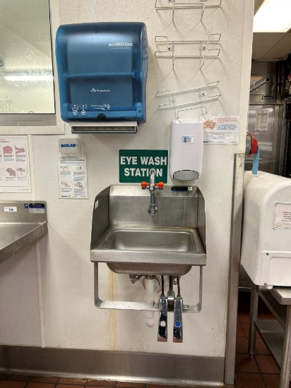 Knee Operated Hand Sink W/ Eyewash