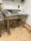 John Boos 4ft Stainless Steel Table W/ Backsplash