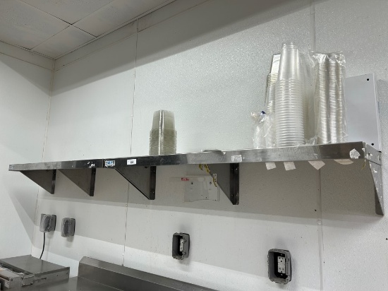 4ft Stainless Wall Shelves