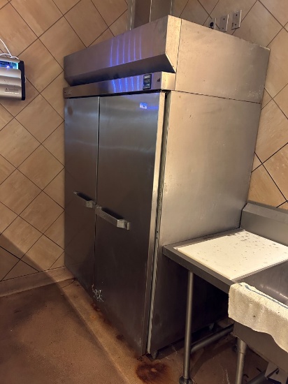 Hobart Two Door Stainless Refrigerator/Freezer
