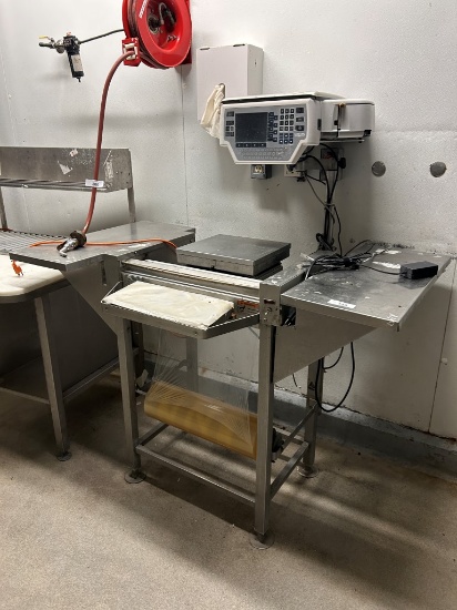 Hobart Wrapping Station W/ Scale