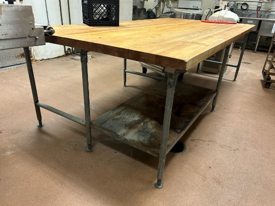 10ft Maple Top Bakery Table